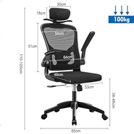 Cadeira de Escritório Ergonômica com Estofado de Mesh Premium - Conforto e Saúde para seu Dia a Dia - imagem 4