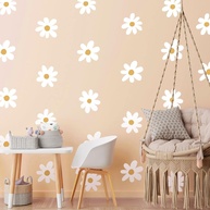 Decalque de Parede Margarida Branca - 36 Adesivos Vinil para Decoração Infantil e Ambientes - imagem 1