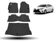 Tapete de Borracha Inteiriço Traseiro e Porta Malas para Toyota Yaris Hatch - Proteção e Estilo Premium - imagem 2