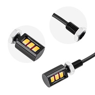 Luz de Placa LED Alumínio Universal (Amarela) - Moto e Carro - imagem 2