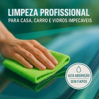 Kit 10 Panos de Microfibra Multiuso - Alta Absorção, Não Risca, Lavável - Ideal para Casa e Carro - imagem 4