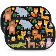 Kit 2 Persianas Protetoras de Janela de Carro para Bebê - Proteção UV e Anti-brilho 49,8x30,5cm - imagem 1
