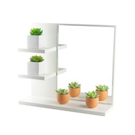 Armário de Banheiro com Espelho Nice Branco 40cm | 3 Prateleiras Modernas e Design Sofisticado - imagem 1