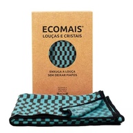 Pano de Limpeza Ákora Premium para Louças e Cristais - Azul e Preto - imagem 2