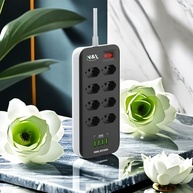 Régua de Energia 8 Tomadas + 4 USB 2M N&Y: Organize e Proteja seus Dispositivos - imagem 3