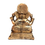 Estátua de Ganesha Dourado 13cm - Resina Artesanal para Sorte e Prosperidade - imagem 4