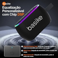 Caixa de Som Portátil Bluetooth 5.3 40W RMS TWS Hi-Fi com RGB e IPX6 - imagem 5