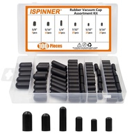 Kit 100 Tampas de Borracha ISPINNER para Aspirador de Pó e Carburador - 6 Tamanhos Essenciais - imagem 1