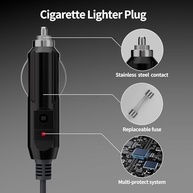 EAZUSE Carregador De Carro Starlink Mini, Cabo De Alimentação Dc Direto Para Cigarro Adaptador 12V-24V, Cabo De Alimentação 10Ft/3M Para Mini Starlink Dc Macho À Prova D'Água - imagem 4