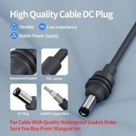 EAZUSE Carregador De Carro Starlink Mini, Cabo De Alimentação Dc Direto Para Cigarro Adaptador 12V-24V, Cabo De Alimentação 10Ft/3M Para Mini Starlink Dc Macho À Prova D'Água - imagem 3