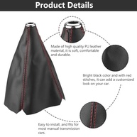 Bota de Câmbio Universal Preta com Costura Vermelha: Toque Esportivo e Elegância para Seu Carro - imagem 5