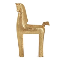 Escultura de Cavalo em Polirresina Dourada - Decoração Elegante para Ambientes - imagem 2