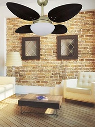 Ventilador de Teto 4 Pás VR42 Pétalo Tabaco 127V - Design Elegante e Silencioso - imagem 3