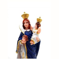 Estátua de Nossa Senhora das Cabeças em Resina 17 cm - Imagem Sagrada Detalhada para Oração - imagem 3