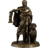 Estátua de Diógenes de Sinope - Filósofo Cínico em Ouro Velho | Decoração e Inspiração Filosófica - imagem 1