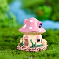 Conjunto de Estatuetas de Cogumelo em Miniatura para Terrário - Decoração DIY em Resina - imagem 3