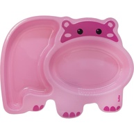Pratinho com Divisórias em Forma de Hipopótamo Rosa - BUBA | Ideal para Refeições Saudáveis e Divertidas - imagem 1