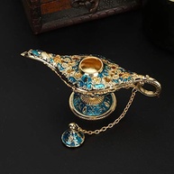 Ornamentos Decorativos para Sala de Estar e Quarto | Kit de Enfeites em Azul com Revestimento Dourado - imagem 3