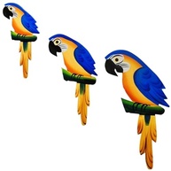 Trio de Araras Decorativas de Parede em MDF - Decoração Tropical para Casa - imagem 5