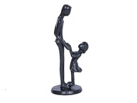 Escultura de Pai e Filha em Resina - Decoração e Presente Significativo para Dia dos Pais - imagem 2