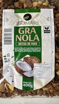 Granola Néctar de Coco Biomass, Vegano, Rico em Cereais e Oleaginosas, 400g - imagem 3