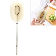 Escova de Limpeza com Espuma Substituível e Alça Longa em Aço Inoxidável – Ideal para Garrafas, Copos e Mamadeiras - imagem 4