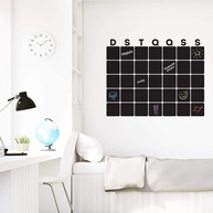 Adesivo de Parede Lousa Calendário 55x70 cm - Superfície Escrevível com Giz, Fácil Aplicação - imagem 1