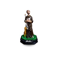 Escultura de São Francisco de Assis em Resina 10cm - Imagem Religiosa Detalhada para Decoração e Presente - imagem 1