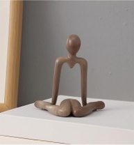 Estátua de Pensador Moderna para Decoração de Casa e Escritório - Escultura de Arte Abstrata em Resina - imagem 2