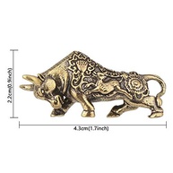 Elegante Estatueta de Touro em Latão - Escultura Animal Chinês Abstrato para Decoração de Mesa - imagem 3