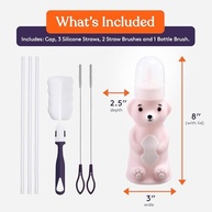 Copo de Palha Honey Bear - Canudos Longos para Terapia e Necessidades Especiais - imagem 3