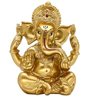 Estátua de Ganesha Dourada - Decoração Espiritual para Casa e Mandir - imagem 2