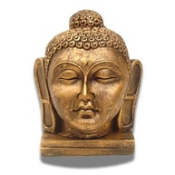 Escultura Cabeça de Buda em Resina - 16,5cm | Arte Decorativa com Detalhes Finais e Espiritualidade - imagem 2