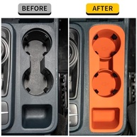 Suporte de Copo Silicone Ford Maverick 2022-2025: Console Central Laranja - Acessório Essencial - imagem 3