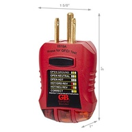 Testador de Tomada GFI-3501: Indicador de Falha de Aterramento Essencial para sua Segurança Elétrica - imagem 4