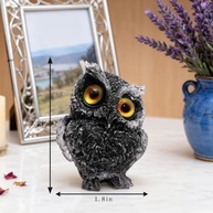 Estátua de Coruja de Cristal Natural - Decoração Feng Shui para Casa, Escritório e Carro - imagem 3