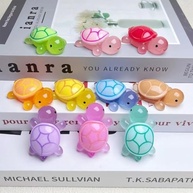 25 Mini Estatuetas de Tartarugas Marinhas Luminosas - Resina Brilha no Escuro para Decoração e Bricolagem - imagem 4
