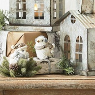 Estatuetas de Pássaro em Resina Branca - Decoração Elegante e Natural para Ambientes - imagem 3