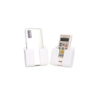 Kit 2 Suportes de Parede Branco para Celular e Controle Remoto: Organize sua Casa com Estilo! - imagem 1