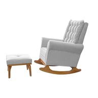 Poltrona de Balanço em Linho - Conforto e Estilo para Sala e Quarto de Bebê - imagem 5