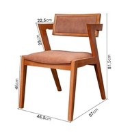 Conjunto de 4 Cadeiras em Madeira Maciça e Estofada Ímola Authentic Espresso Móveis Champagne/Marrom - Design Sofisticado e Conforto Duradouro - imagem 3