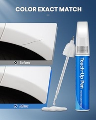 Kit de Retoque Automotivo com Tinta e Cera de Reparo - Cor Exata para Carros (Toyota, Super Branco) - imagem 5