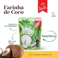 Empório Nut's Farinha De Coco Branca - - 300G - imagem 4