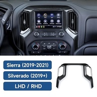 Upgrade Interior: Capa Painel Console Fibra de Carbono para Chevrolet Silverado & GMC Sierra (2019-2025) - imagem 4