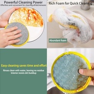 6 Esponjas Dupla Face para Limpeza de Cozinha - Nylon e Filamento Resistente - imagem 4
