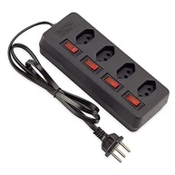 Force Line Filtro de Linha 4 Tomadas Tripolares com Disjuntor Rearmável - Preto - imagem 2