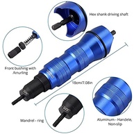 AUTOUTLET Adaptador de broca de porca de rebite sem fio, kit de ferramentas com 7 mandris para porcas de rebite M3-M10 - imagem 5