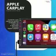 Central Multimídia CarPlay Android Auto Uno Vivace Fiorino 2010-2021 com Câmera de Ré - Preto - imagem 4