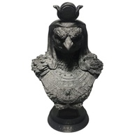 Estátua Decorativa de Rá, Deus do Sol Egípcio - Peça Mística em Preto Fosco para Altar e Decoração - imagem 2