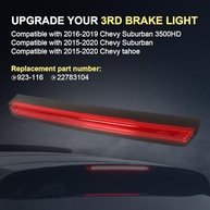 3ª Luz de Freio LED Alta Montagem para Chevy Tahoe/Suburban 2015-2020 - Segurança e Estilo - imagem 3